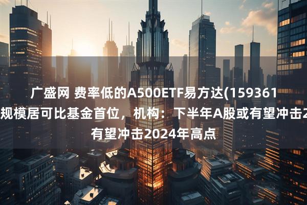 广盛网 费率低的A500ETF易方达(159361)近1周新增规模居可比基金首位，机构：下半年A股或有望冲击2024年高点