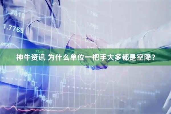 神牛资讯 为什么单位一把手大多都是空降？